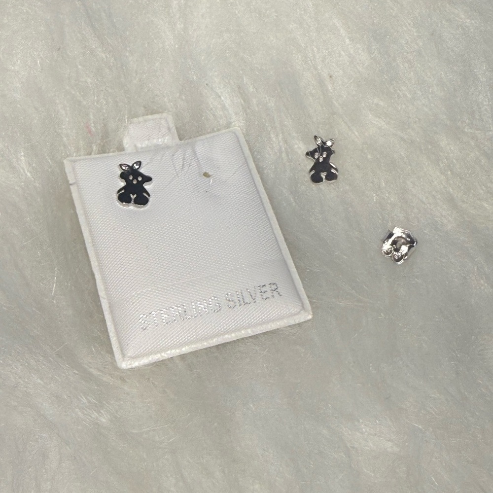 Sterling Silver Holiday Earrings - Picture 6 of 6